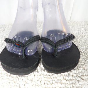 Rainbow Girls Black Sandals